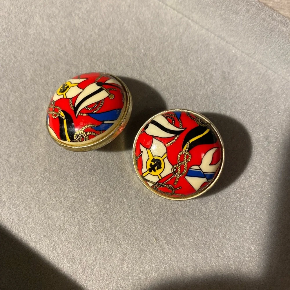 Vintage nautical earrings - Picture 1 of 4
